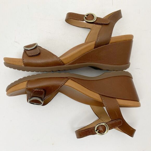 DANSKO Arielle Brown Leather Strappy Sandals - Size 38 NWOB - Picture 4 of 6